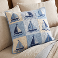 Aqua Harbor Quilted Pillow Case NCU0TD2680