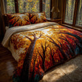 Autumn Canopy 3-Piece Quilted Bedding Set NCU0VL3633