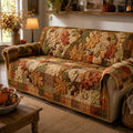 Autumn Harvest Tapestry Quilted Sofa Cover NCU0DV9952