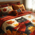 Autumn Leaf Medallion 3-Piece Quilted Bedding Set NCU0VL3661
