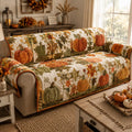 Autumn Pumpkin Meadow Quilted Sofa Cover NCU0DV9960