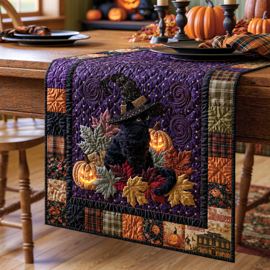 Autumn Spell Familiar Quilted Table Runner NCU0DV9927