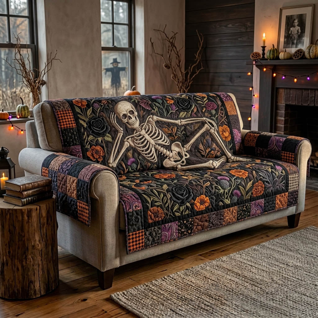 Autumnal Afterlife Quilted Sofa Cover NCU0HH2035