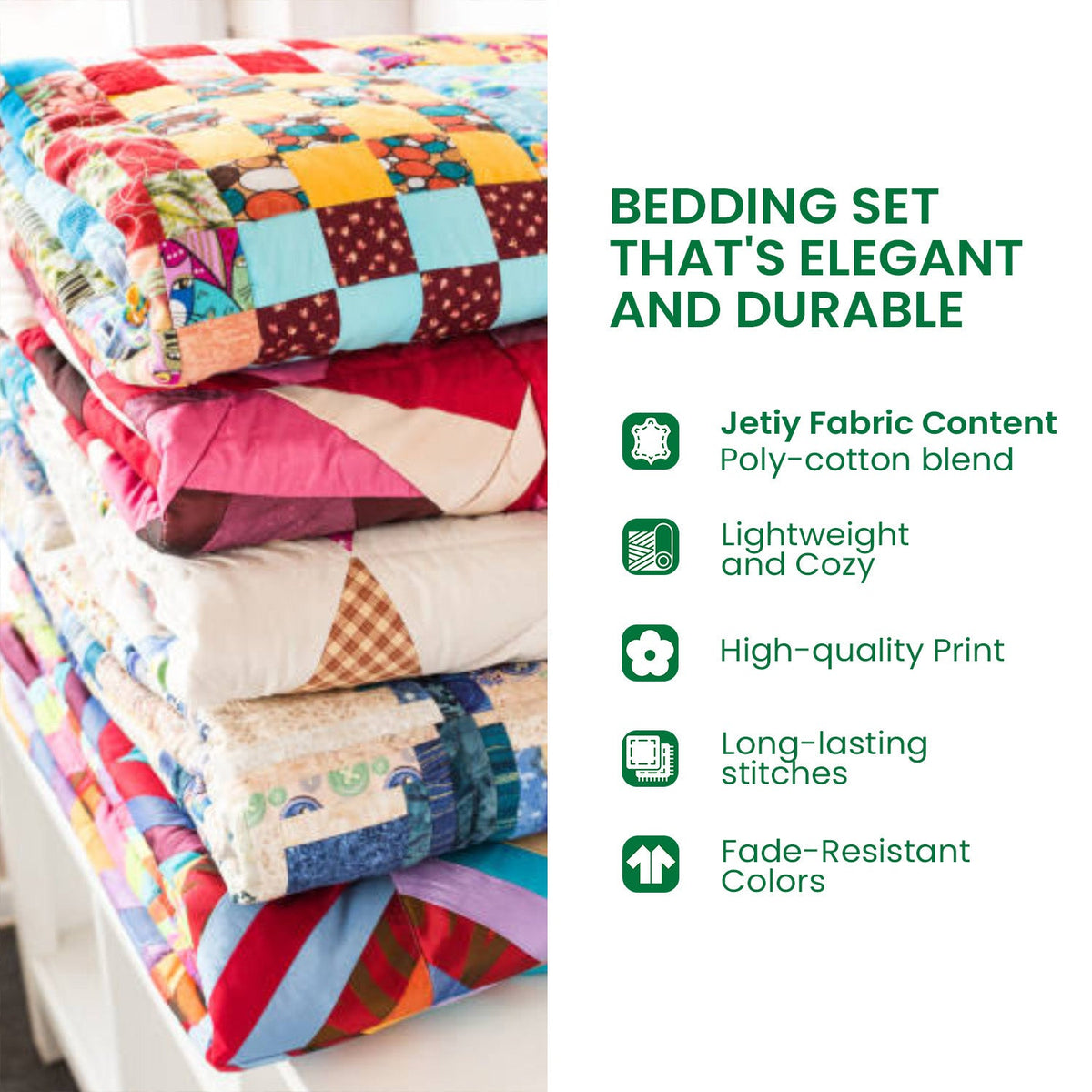Skull Cat Night 3-Piece Quilted Bedding Set NCU0VL3692