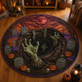 Blood Moon Awakening Quilted Round Mat NCU0HH2042
