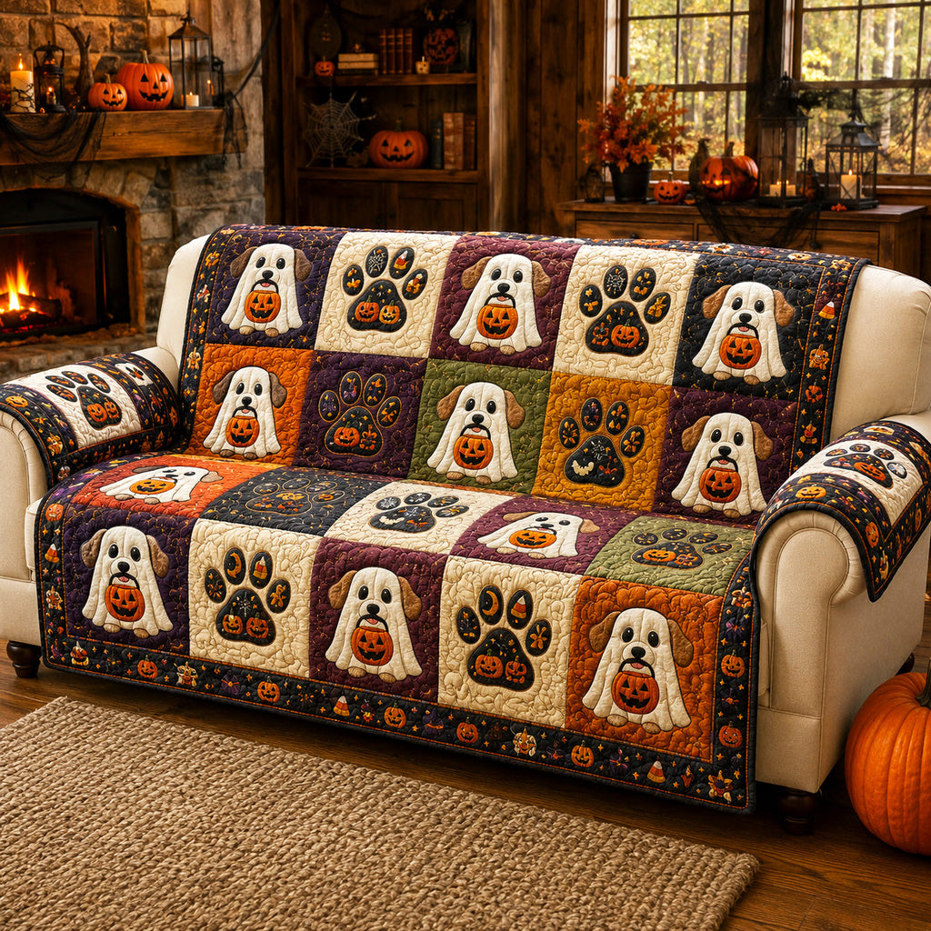 Boo Brigade Quilted Sofa Cover NCU0TV2105