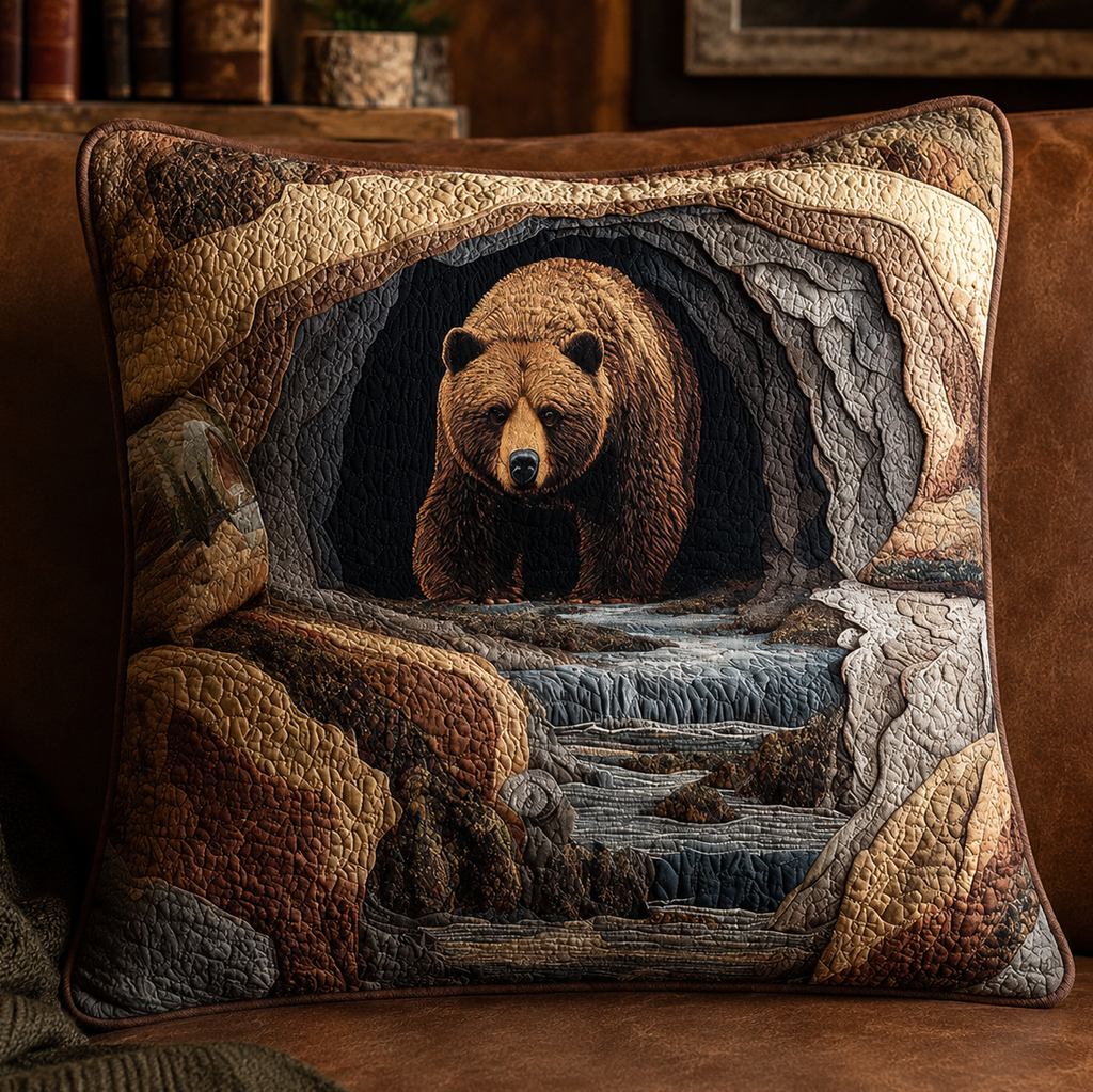Canyon Bear Quilted Pillow Case NCU0TV1404