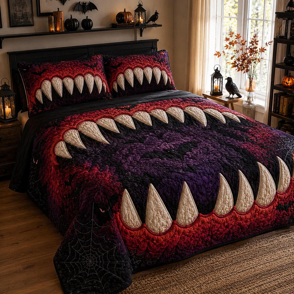 Carnival Nightmare 3-Piece Quilted Bedding Set NCU0DV9913
