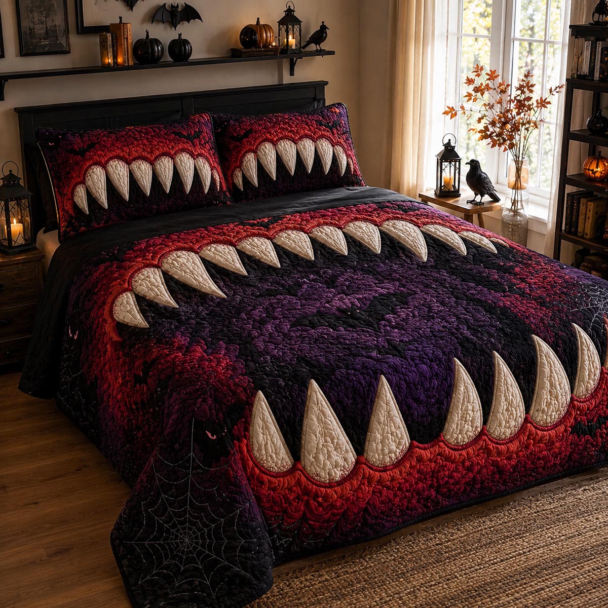 Carnival Nightmare 3-Piece Quilted Bedding Set NCU0DV9913