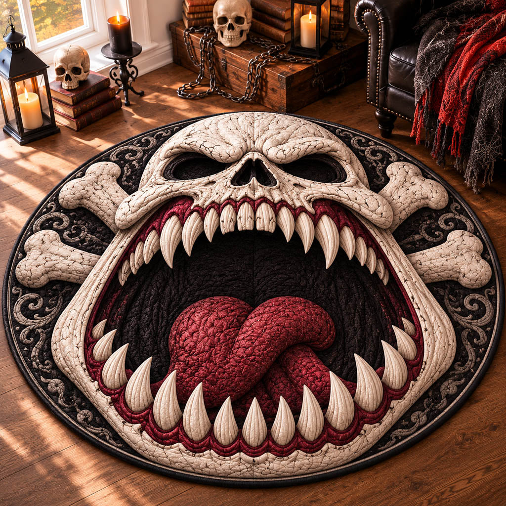 Catacomb Guardian Quilted Round Mat NCU0HH2054