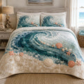 Coastal Breeze 3-Piece Quilted Bedding Set NCU0TD3045