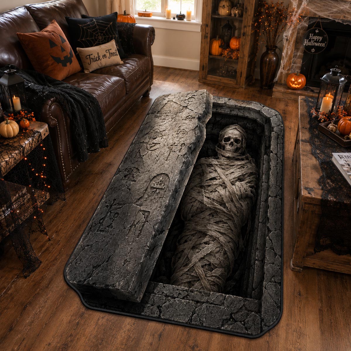 Coffin Sleeper Custom Shape Area Rug NCU0DV9901