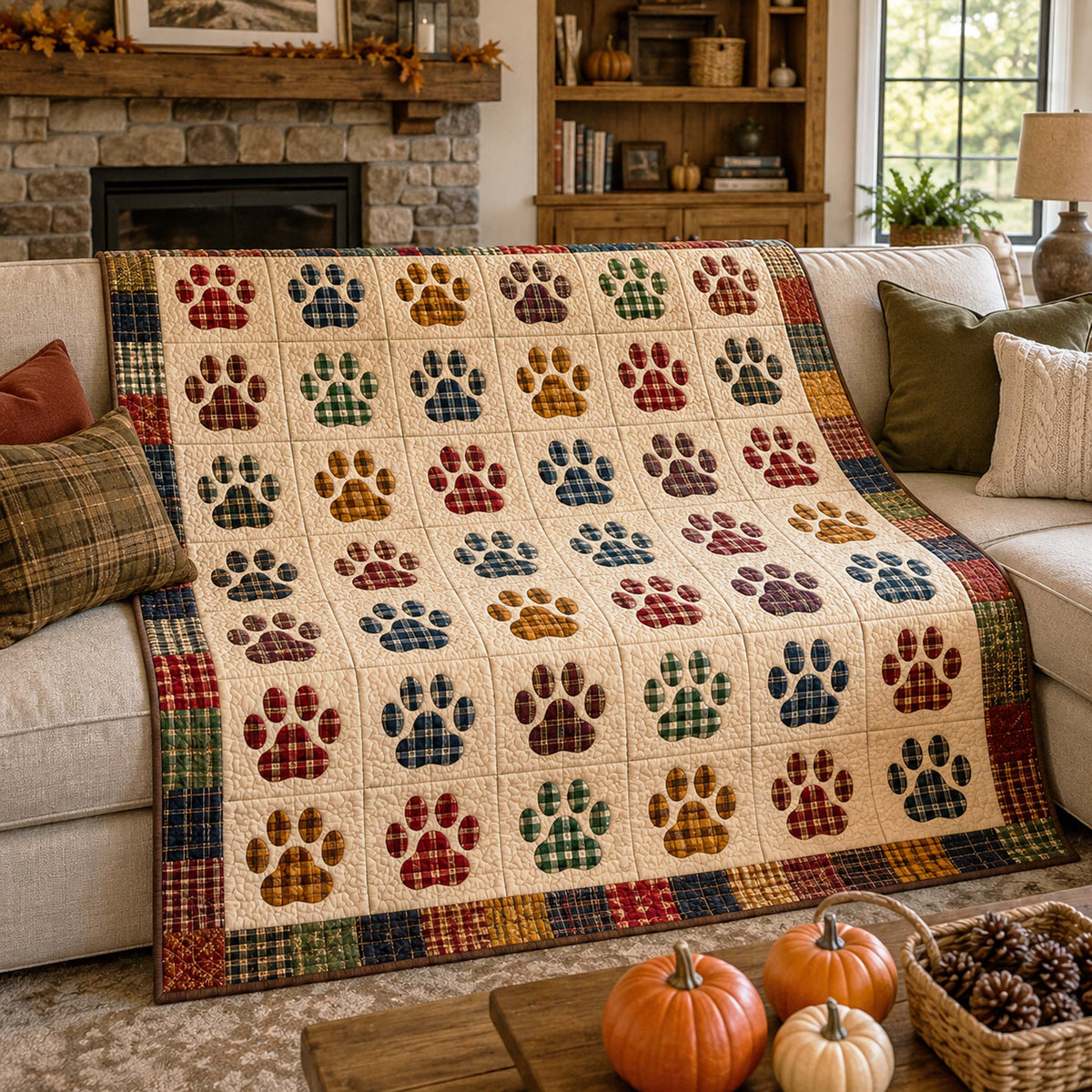 Cozy Paws Quilted Blanket NCU0TD3070