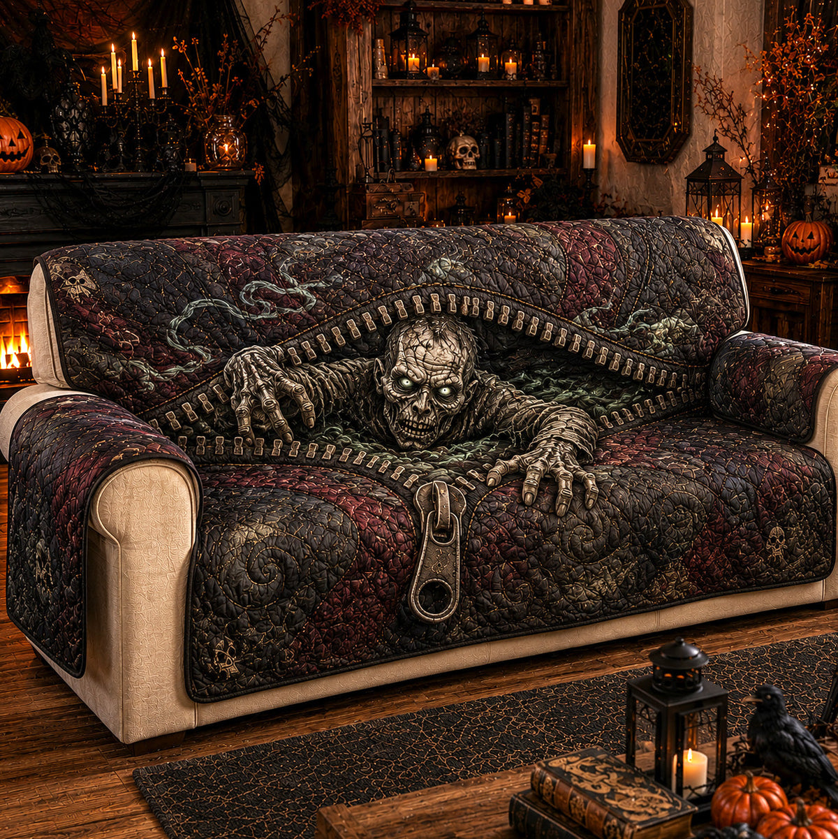Crypt Crawler Quilted Sofa Cover NCU0TV2067