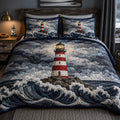 Drift Waves 3-Piece Quilted Bedding Set NCU0TD3057