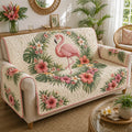 Flamingo Bliss Quilted Sofa Cover NCU0TD2983