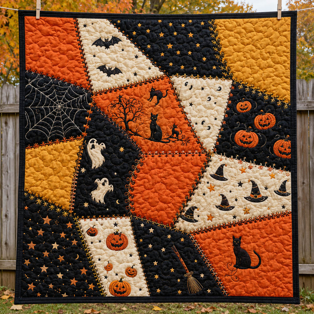 Ghostly Charm Quilted Blanket NCU0TD3025