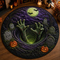 Glowing Abyssal Spiral Quilted Round Mat NCU0HH2045