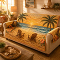 Golden Shore Quilted Sofa Cover NCU0TD2971