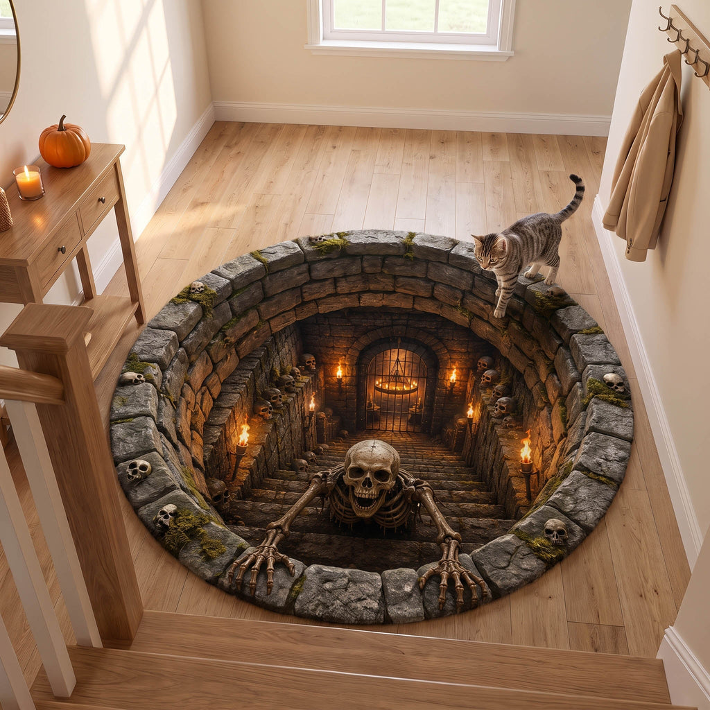 Grim Depths Round Carpet NCU0TD2942