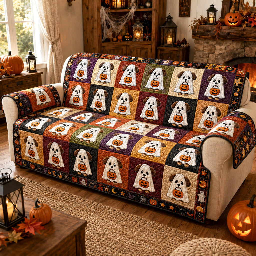 Haunted Hounds Quilted Sofa Cover NCU0TV2106