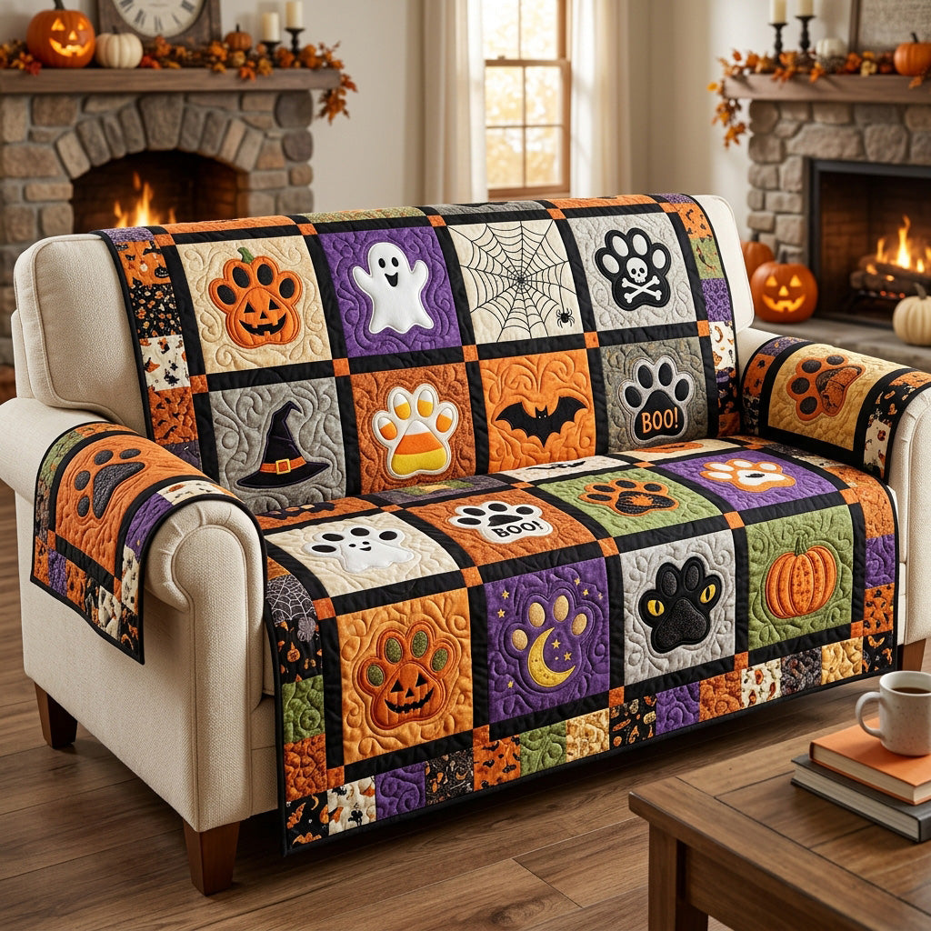Haunted Patch Quilted Sofa Cover NCU0TV2099