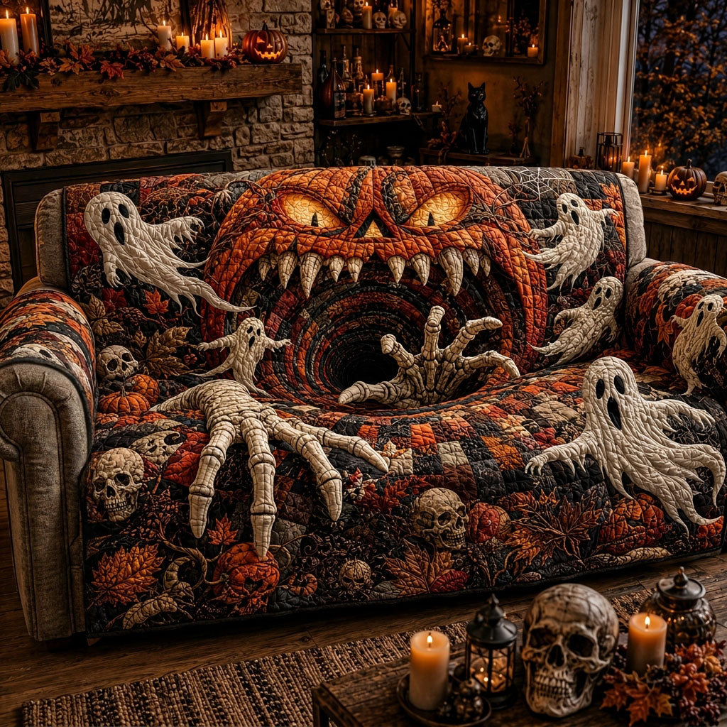 Haunted Relaxation Quilted Sofa Cover NCU0PT11898