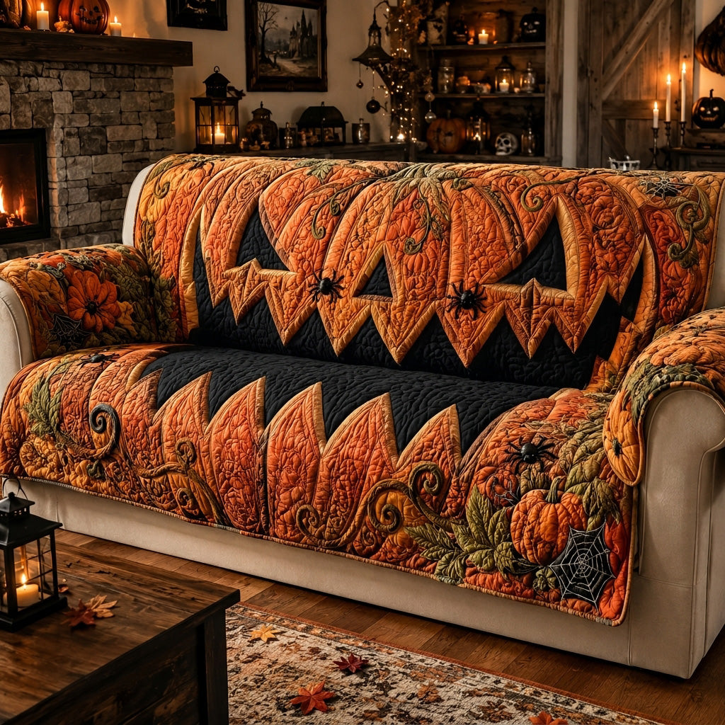 Jack O Maw Quilted Sofa Cover NCU0TV2065