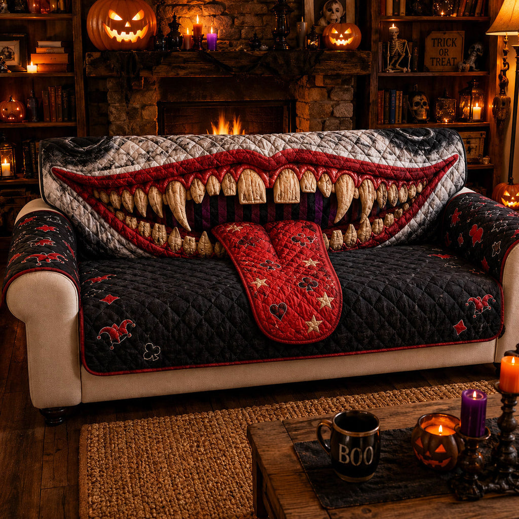 Monster Bite Quilted Sofa Cover NCU0VT389