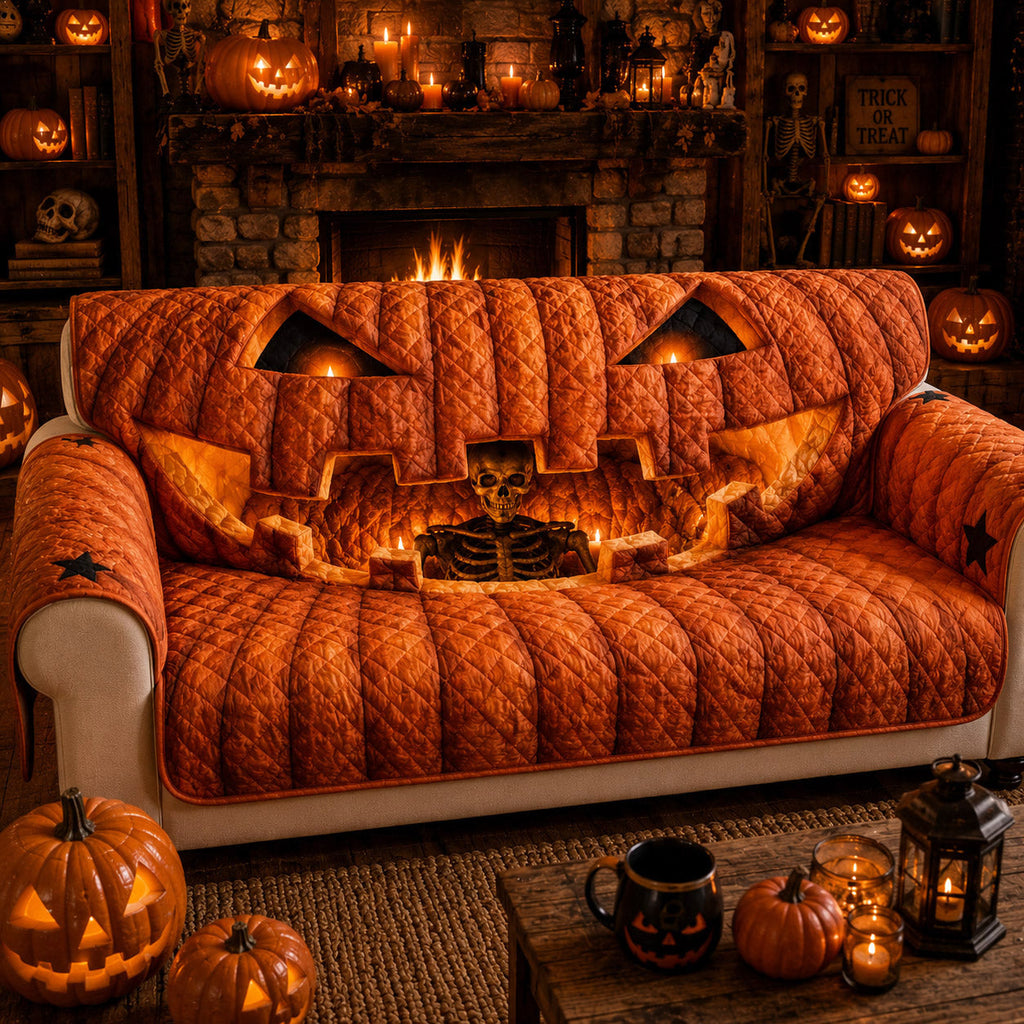 Monster Bite Quilted Sofa Cover NCU0VT389