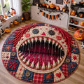 Malicious Stitch Doll Quilted Round Mat NCU0HH2059