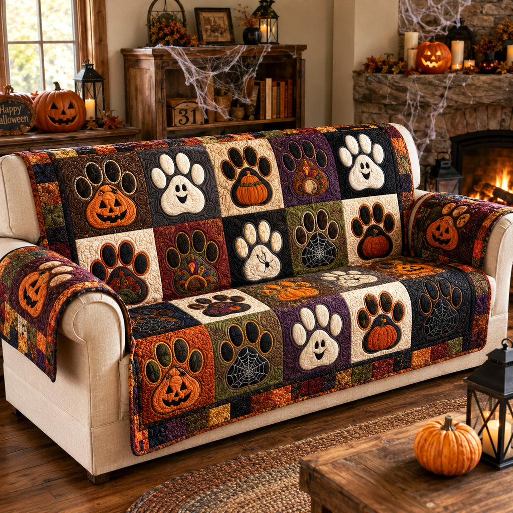 Midnight Paws Quilted Sofa Cover NCU0TV2102