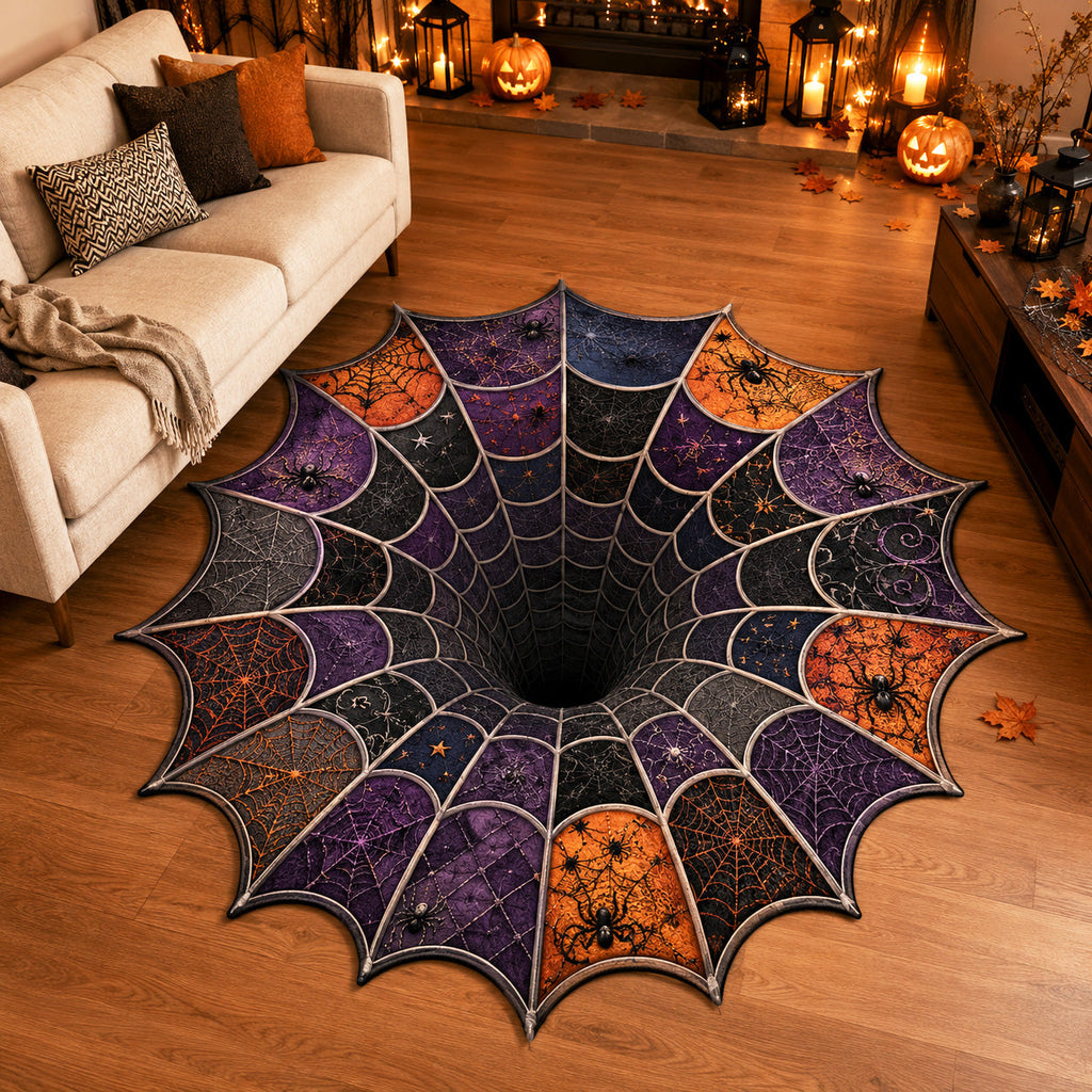 Midnight Web Custom Shape Area Rug NCU0TV2113