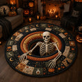 Mystic Skeleton Chasm Quilted Round Mat NCU0HH2051