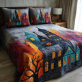 Neon Spooky Spires 3-Piece Quilted Bedding Set NCU0VL3680