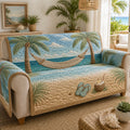Ocean Breeze Quilted Sofa Cover NCU0TD2974