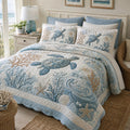 Ocean Friends 3-Piece Quilted Bedding Set NCU0DV9934