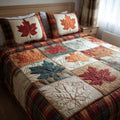 Plaid Maple 3-Piece Quilted Bedding Set NCU0VL3643