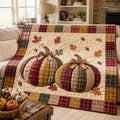 Pumpkin Cottage Quilted Blanket NCU0TD3085