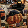 Pumpkin Familiar Quilted Table Runner NCU0DV9930