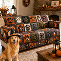 Pumpkin Paws Quilted Sofa Cover NCU0TV2096