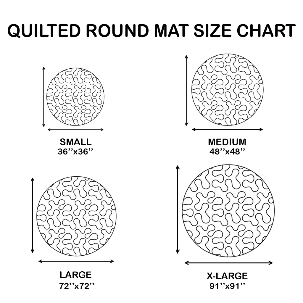 Vampire Gaze Quilted Round Mat NCU0HH2062