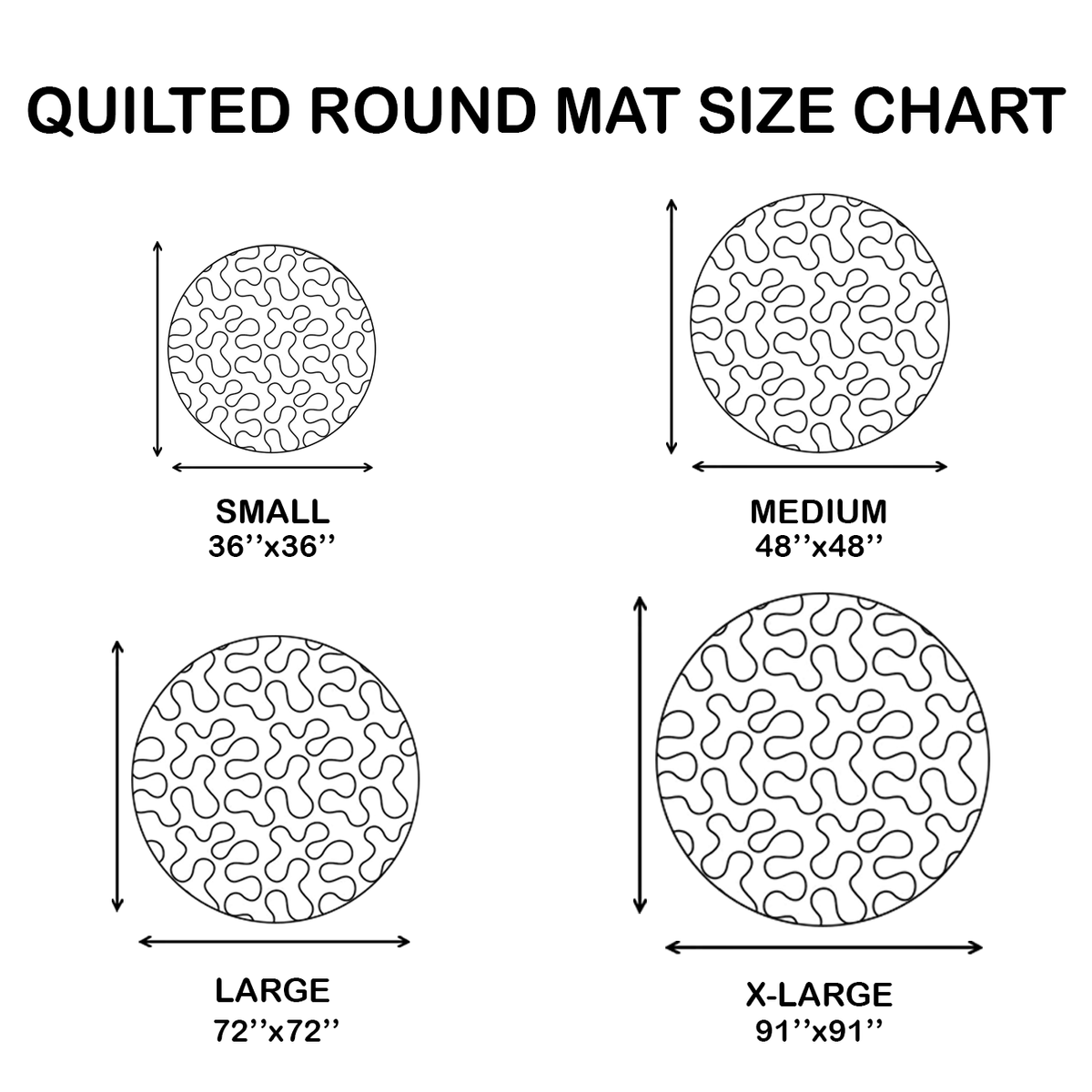 Cryptic Bone Eclipse Quilted Round Mat NCU0HH2043