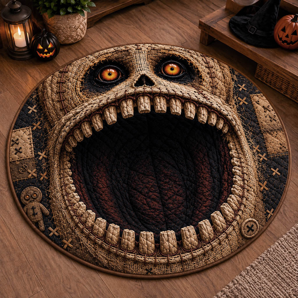 Sackcloth Beast Quilted Round Mat NCU0HH2060