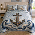 Sandy Shores 3-Piece Quilted Bedding Set NCU0TD3048