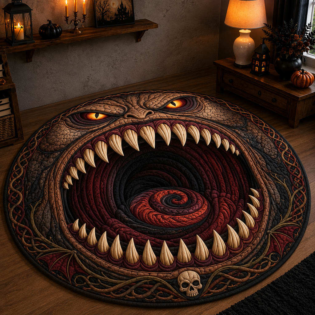 Sinister Manor Whisper Quilted Round Mat NCU0HH2061