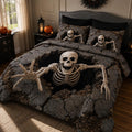 Skeleton Escape 3-Piece Quilted Bedding Set NCU0DV9917
