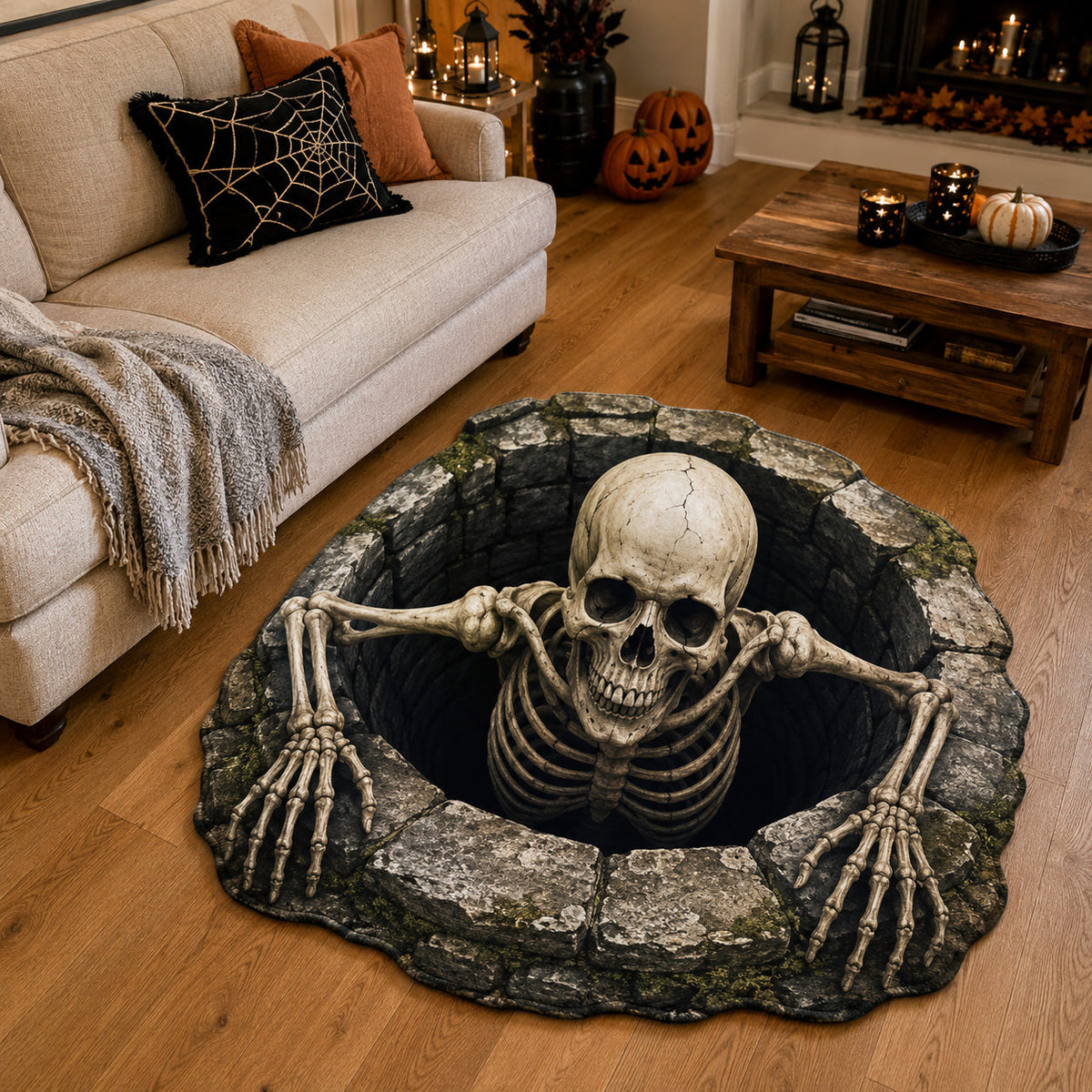 Skeleton Rise Custom Shape Area Rug NCU0TV2111