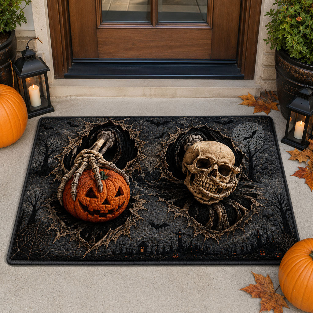 Skull Harvest Welcome Doormat NCU0PT11891
