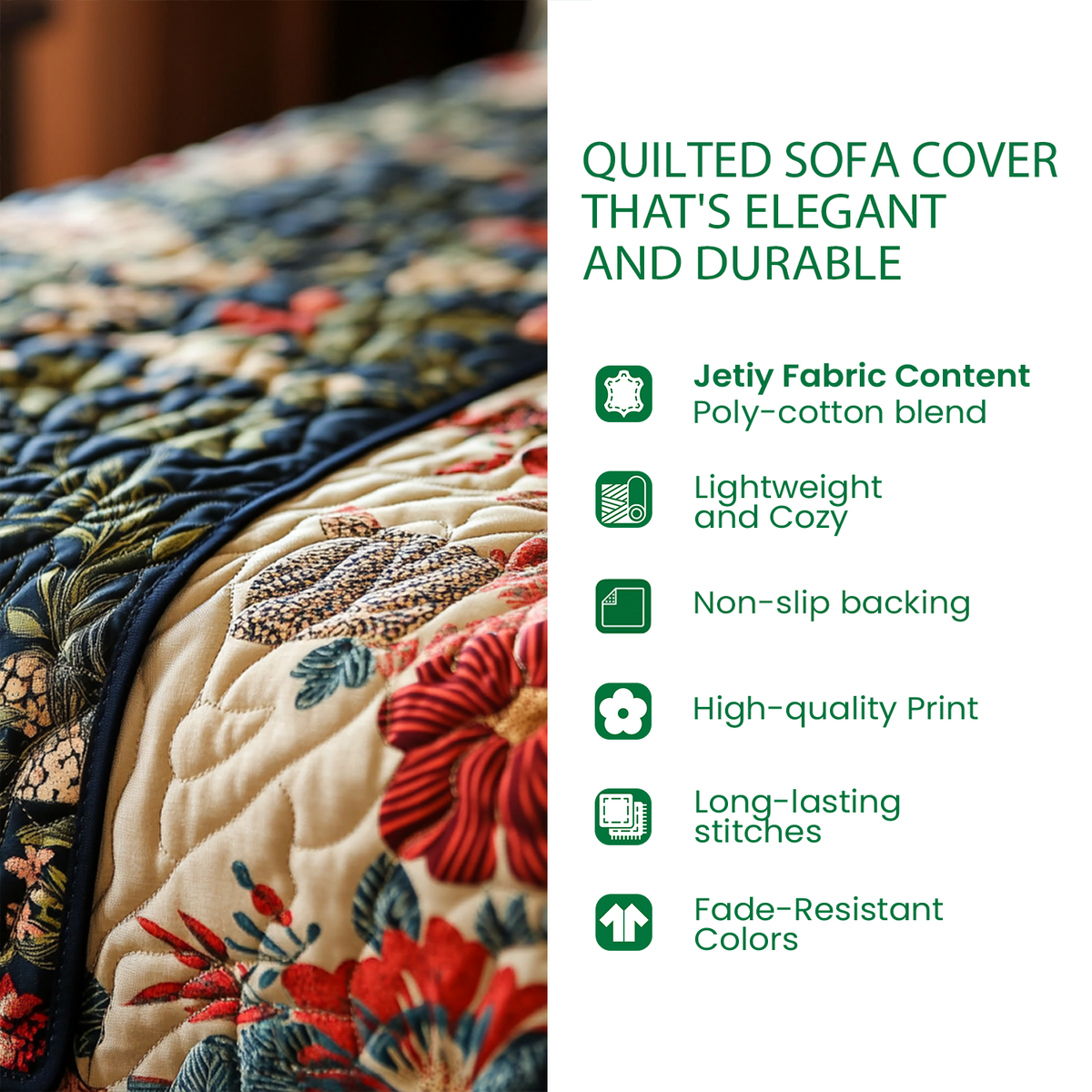 Hungry Hollow Quilted Sofa Cover NCU0PT11900